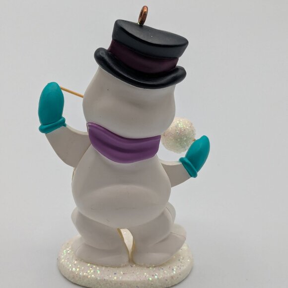 Hallmark Keepsake Cool Juggler 1988, Vintage Snowman Christmas Ornament - Picture 4 of 11